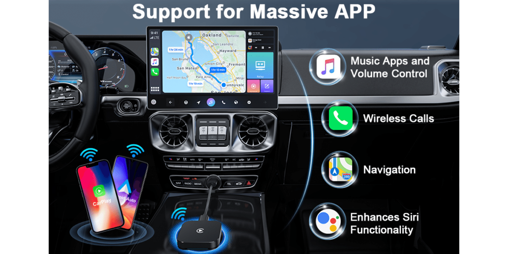 Ulyuho Wireless Carplay Adapter 4