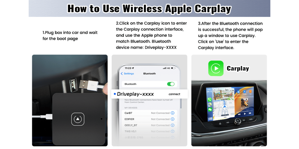 Zomolither Wireless Carplay Adapter 6