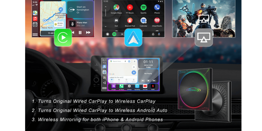 Carprokit Wireless Carplay Adapter 2