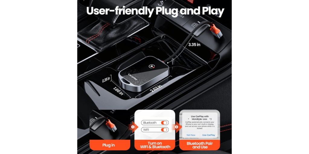 Efllis Wireless Carplay Adapter 6