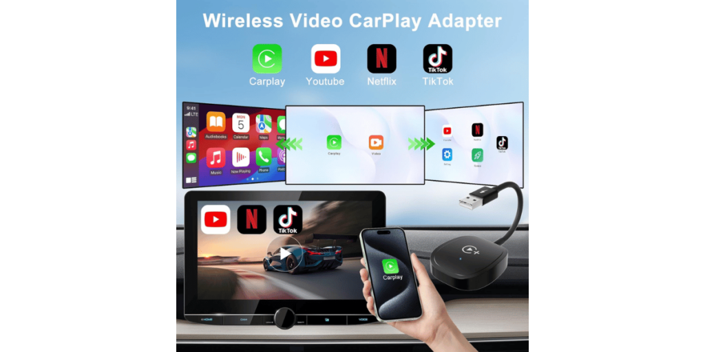 Fiewesey Wireless Carplay Adapter 2