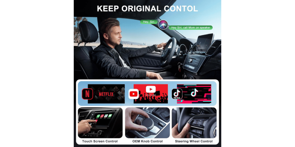 Fiewesey Wireless Carplay Adapter 4