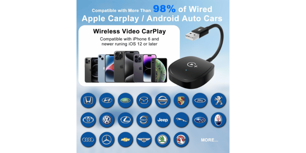 Fiewesey Wireless Carplay Adapter 6