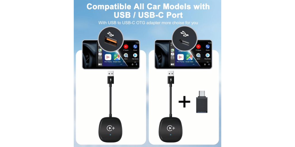 Fiewesey Wireless Carplay Adapter 8