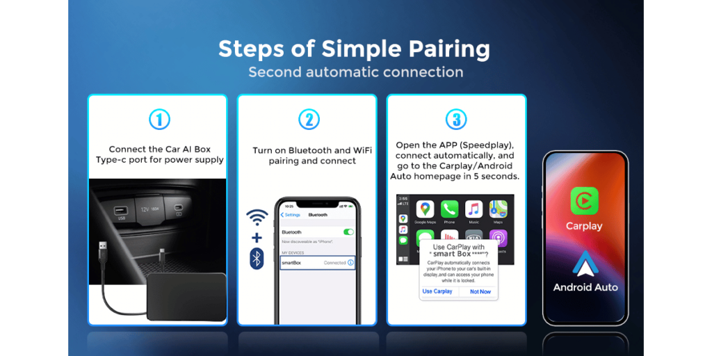 Qsicisl Wireless Carplay Adapter (4)