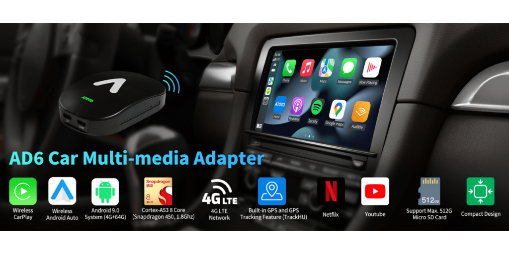 Atotozone Wireless Carplay Adapter (5)