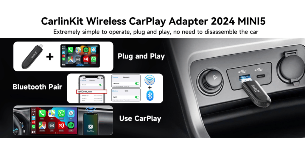 Carlinkit Mini 5 Wireless Carplay Adapter (4)