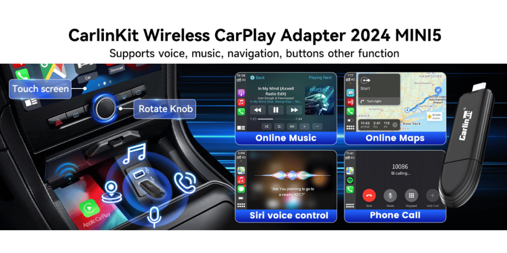 Carlinkit Mini 5 Wireless Carplay Adapter (5)