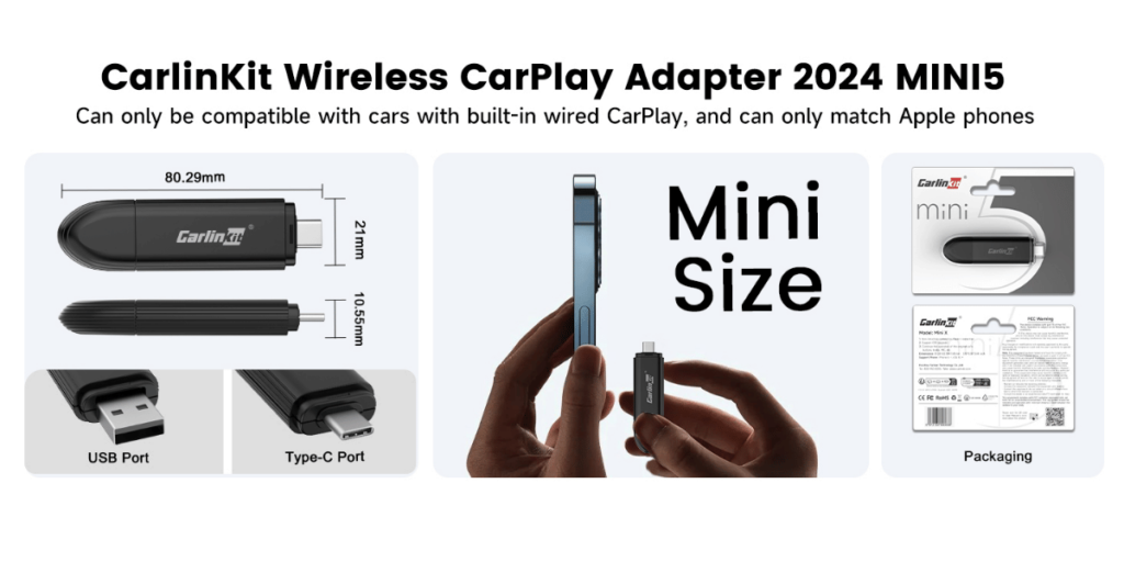 Carlinkit Mini 5 Wireless Carplay Adapter (6)