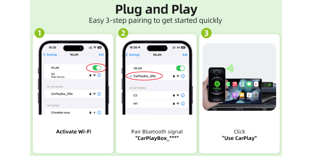 Lyssiefeel Wireless Carplay Adapter (4)