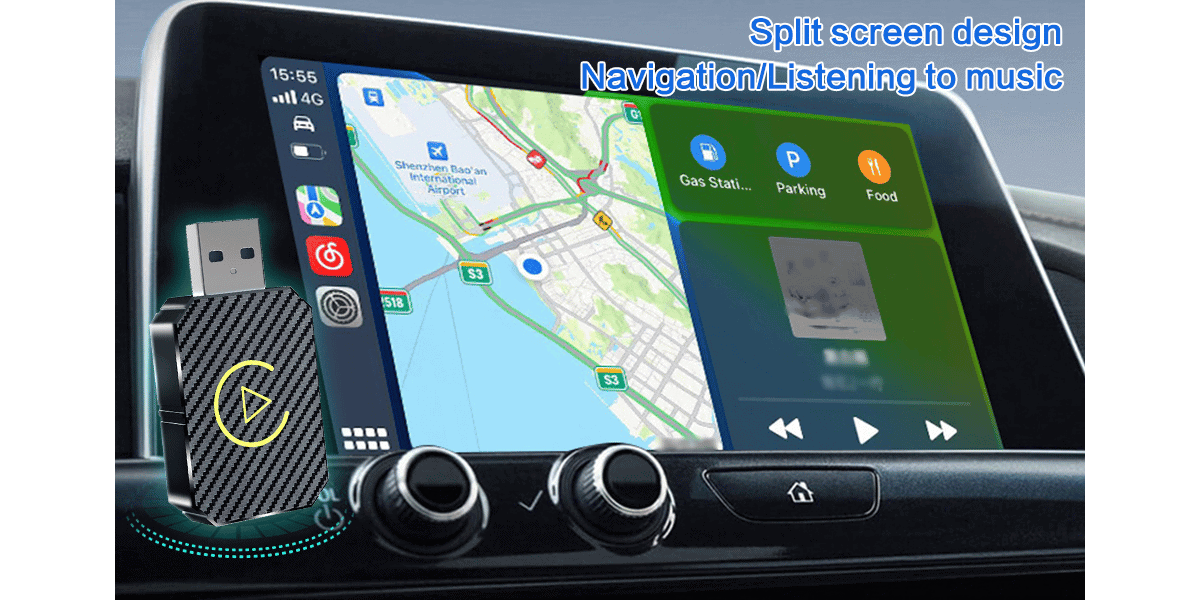Adattatore Wireless Android Auto E CarPlay 2in1 - Trasforma Il Collegamento Cablato In Wireless - Foto 4