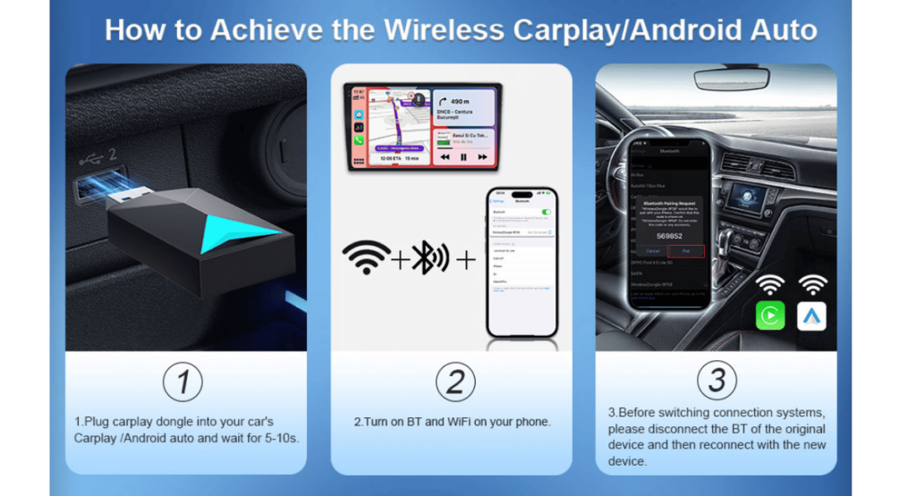 Vcarlinkplay Wireless Carplay Adapter (6)