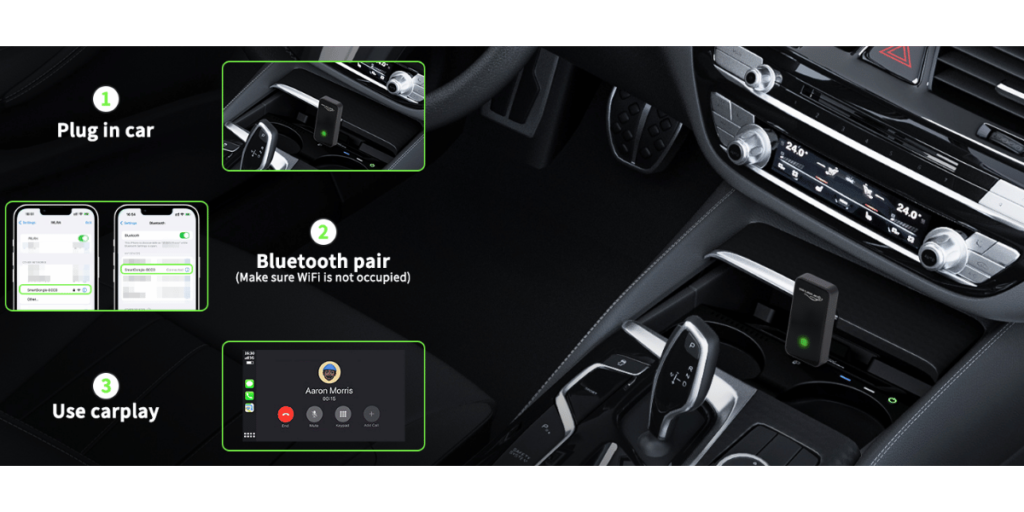Wafting Wireless Carplay Adapter (2)