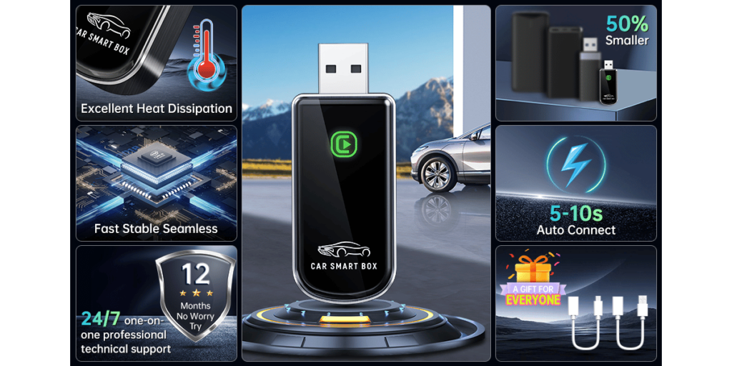 Amzfeel Wireless Carplay Adapter (2)