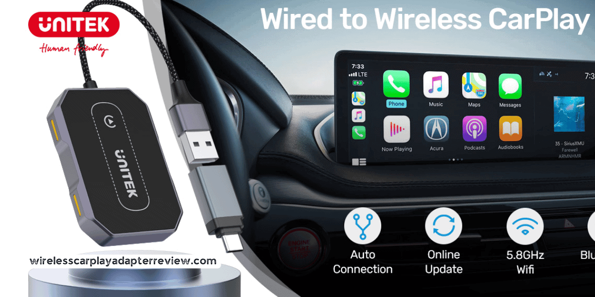 Unitek Wireless CarPlay Adapter: A Seamless Shift to Wireless Convenience