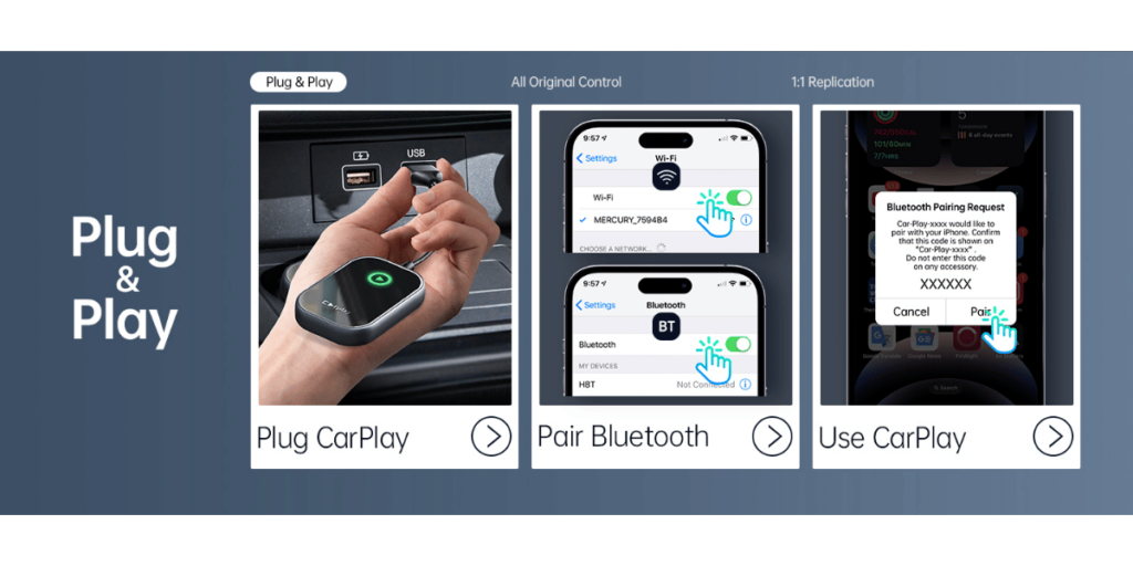 Yilutong Wireless Carplay Adapter (5)