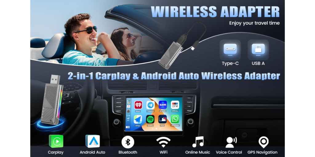 Amprime Wireless Carplay Adapter (2)