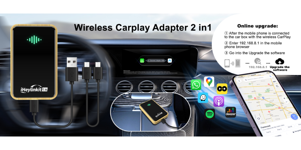 Iheylinkit Wireless Carplay Adapter (2)