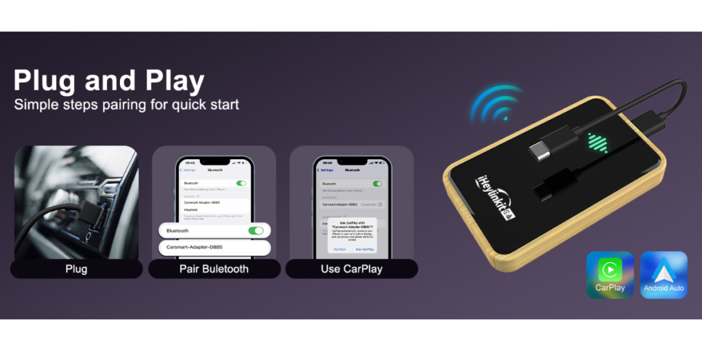 Iheylinkit Wireless Carplay Adapter (4)
