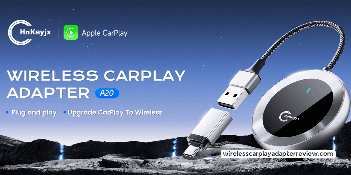 HnKeyjx Wireless CarPlay and Android Auto Adapter: Upgrade Your Drive in 2024!