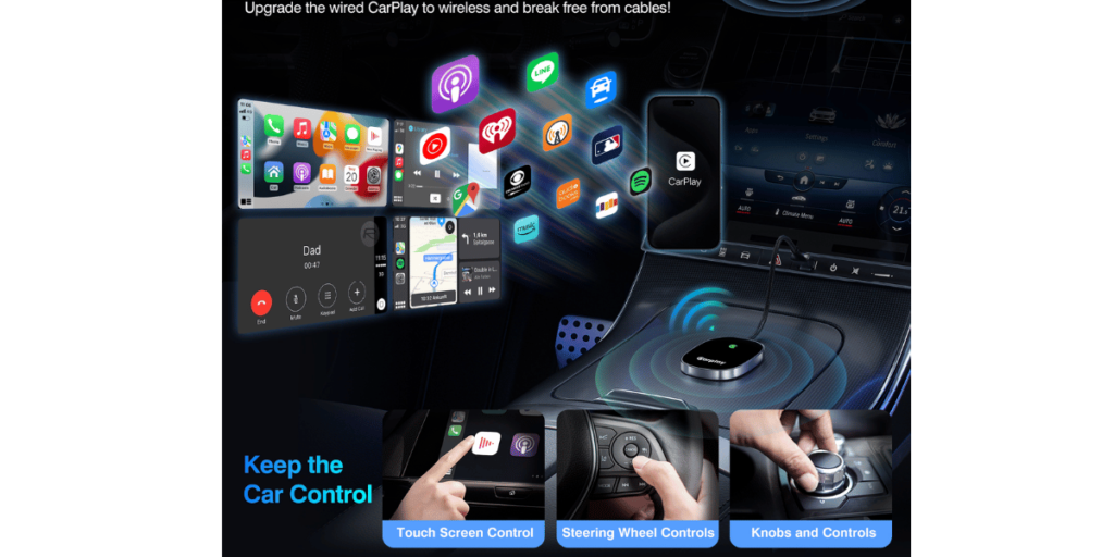 Vevavi Wireless Carplay Adapter (2)