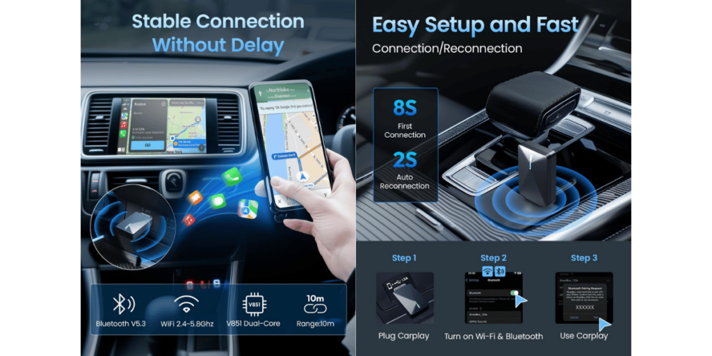 Kello Wireless Carplay Adapter (2)